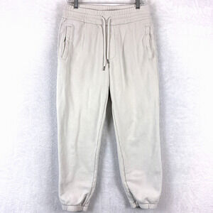 Arket Joggers Mens S Beige Drawstring Heavyweight Preppy Gym Workout Streetwear
